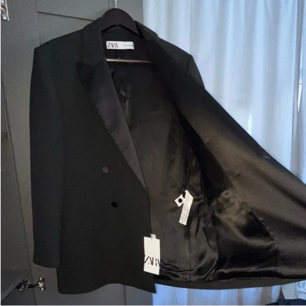 L. ZARA TONAL DOUBLE-BREASTED BLAZER - Picture 7 of 13
